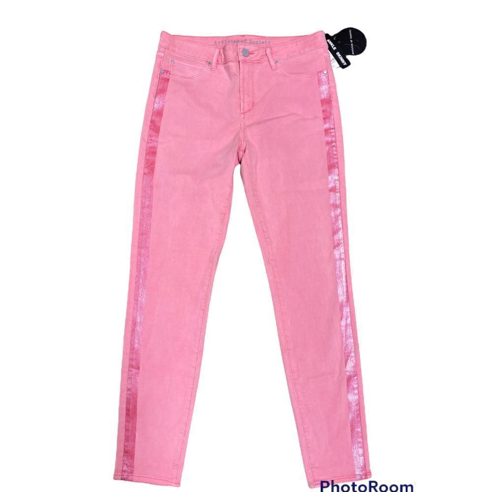 Articles Of Society Pink Super Soft Ankle Skinny Jeans NWT Size 31